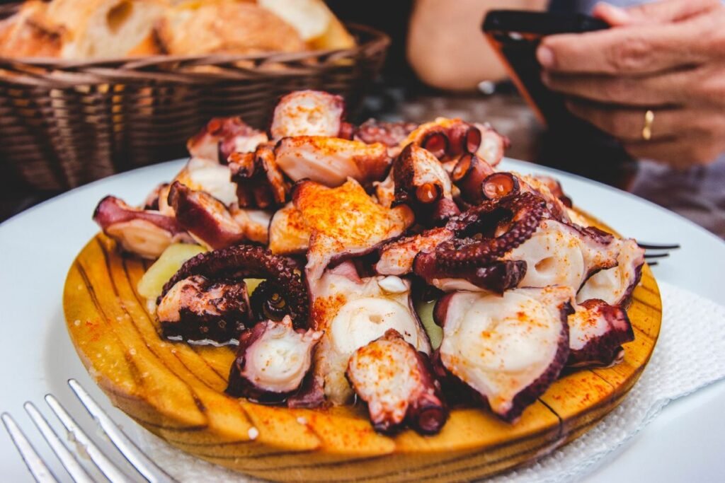 donde comer pulpo en el Camino portugués desde Vigo